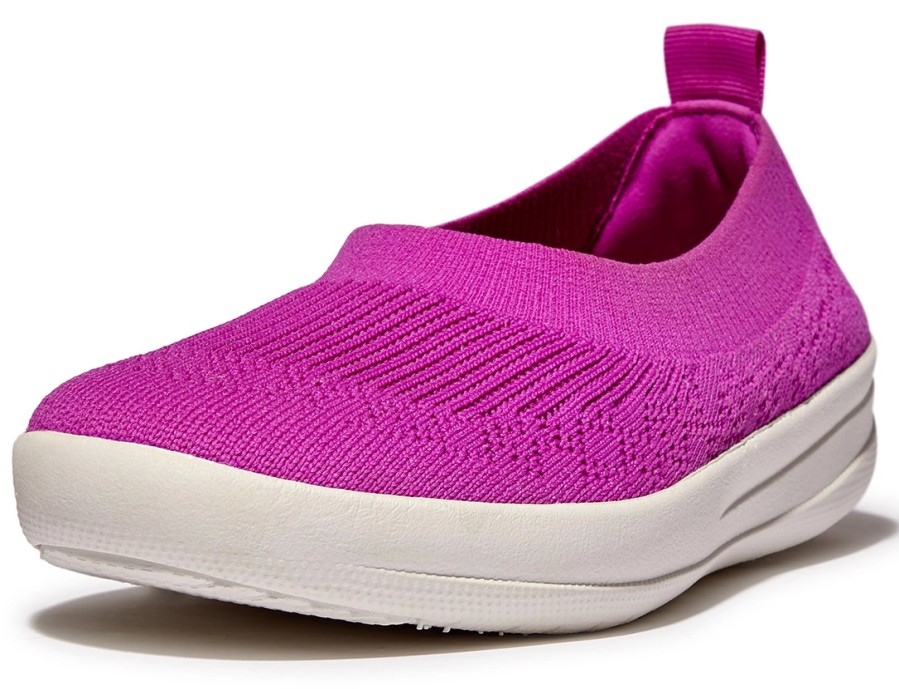 Femme FitFlop | Ballerines Fitflop Women Uberknit Slip-On Ballerina Miami Violet