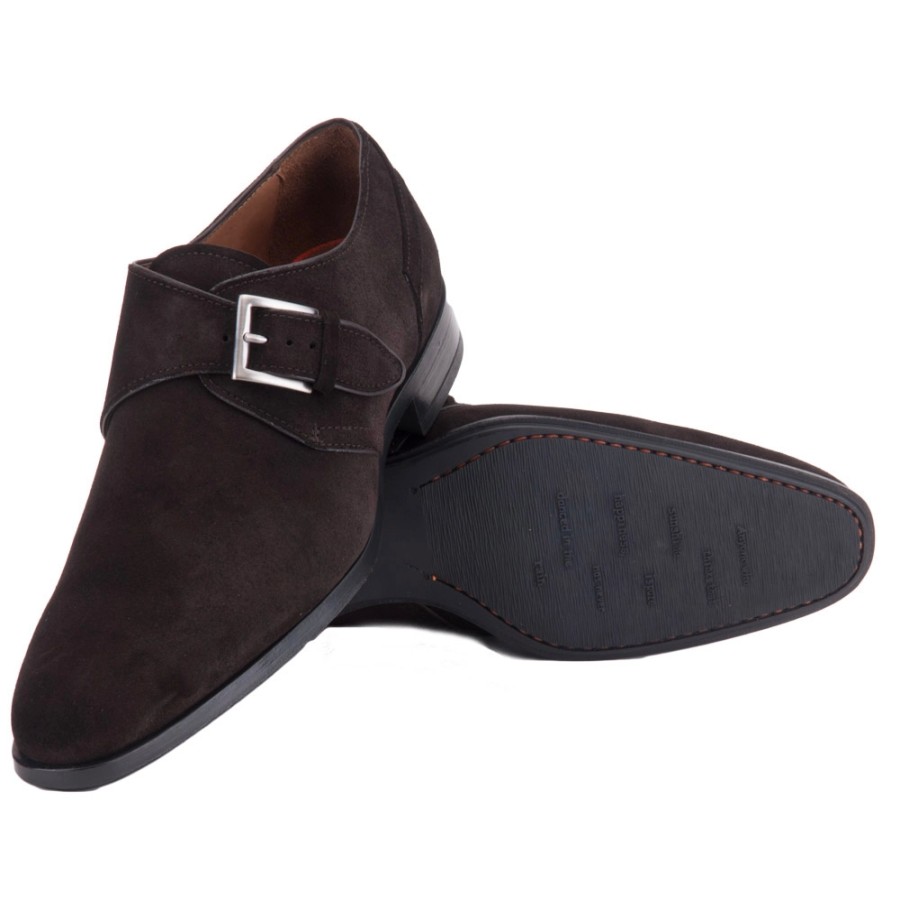 Homme Greve | Chaussure Habillee Greve Ribolla Mocca Velvet