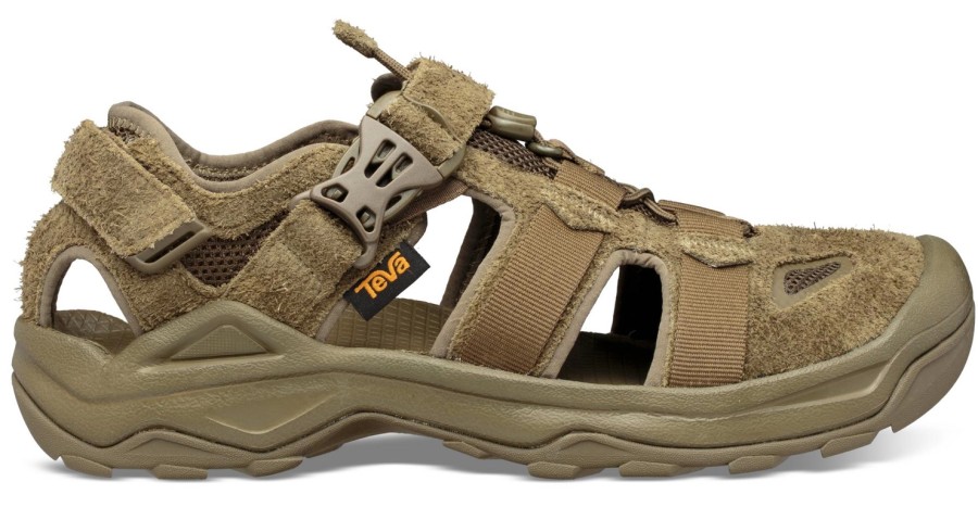 Homme Teva | Sandales Teva Men Omnium Suede Dark Olive