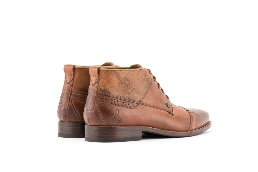 Homme Rehab | Chaussure A Lacets Rehab Lector Cognac