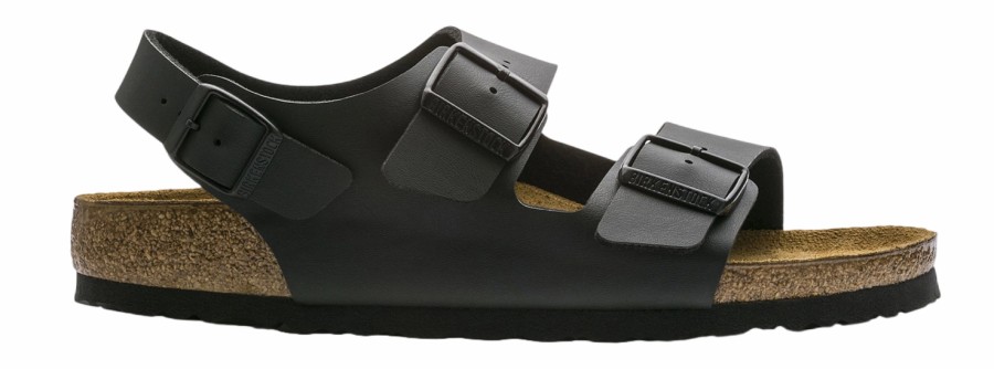 Femme Birkenstock | Sandales Birkenstock Unisexe Milano Bf Black Regular