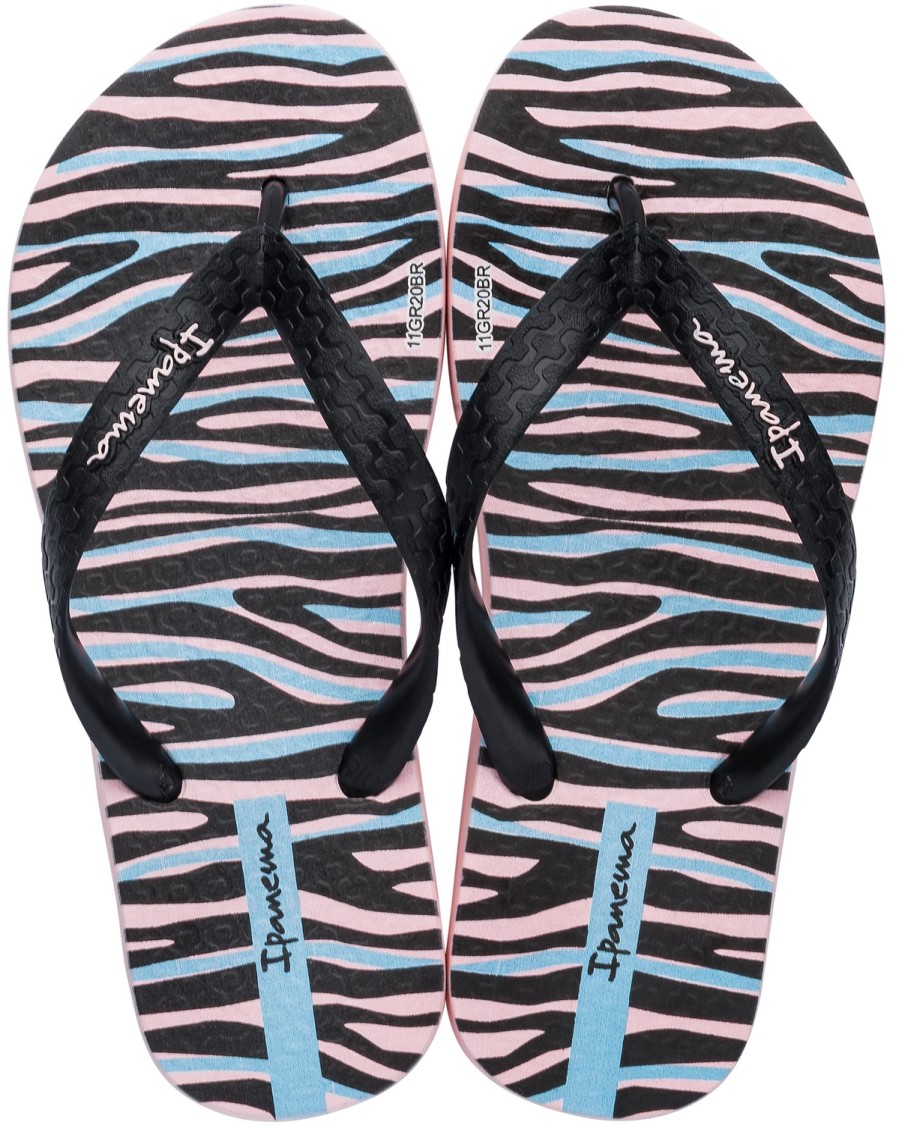 Enfant Ipanema | Tongs Ipanema Kids Temas Kids Pink Black