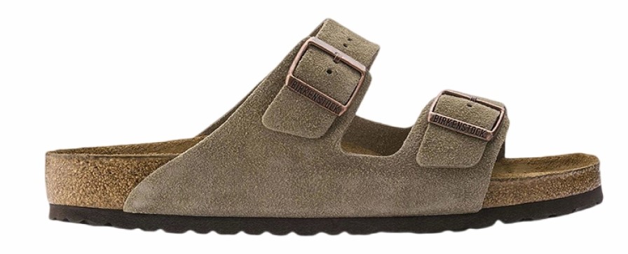 Homme Birkenstock | Sandales Birkenstock Unisexe Arizona Taupe Narrow Sfb