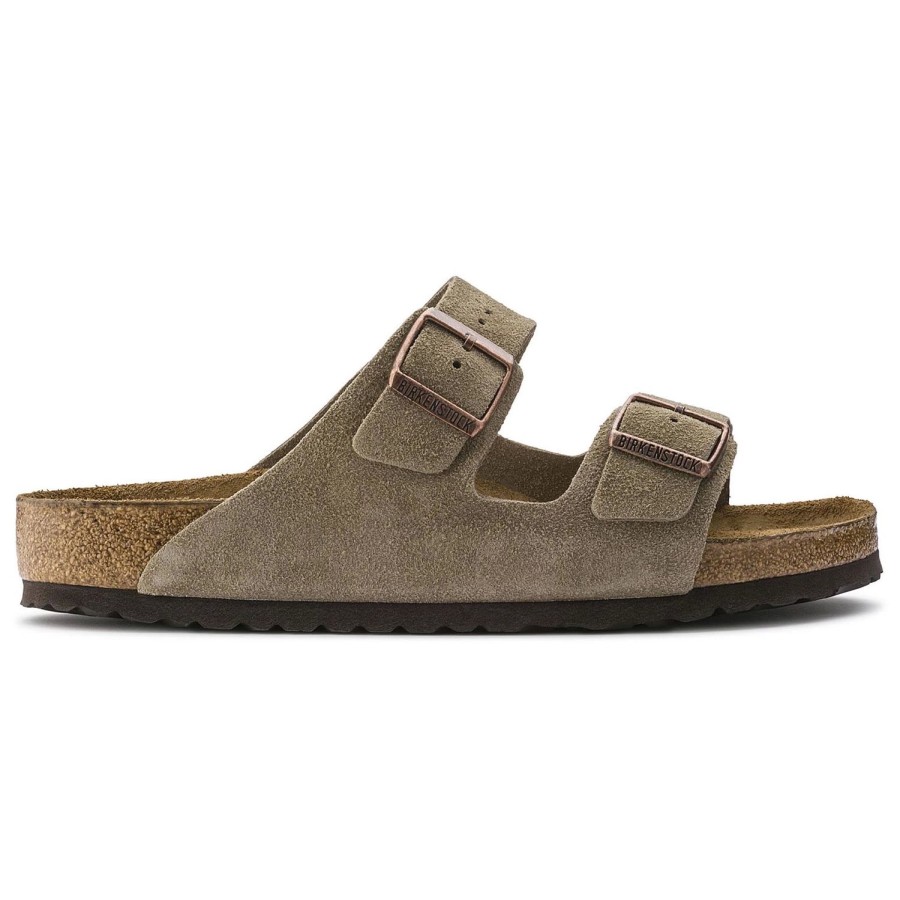 Homme Birkenstock | Sandales Birkenstock Unisexe Arizona Taupe Narrow Sfb