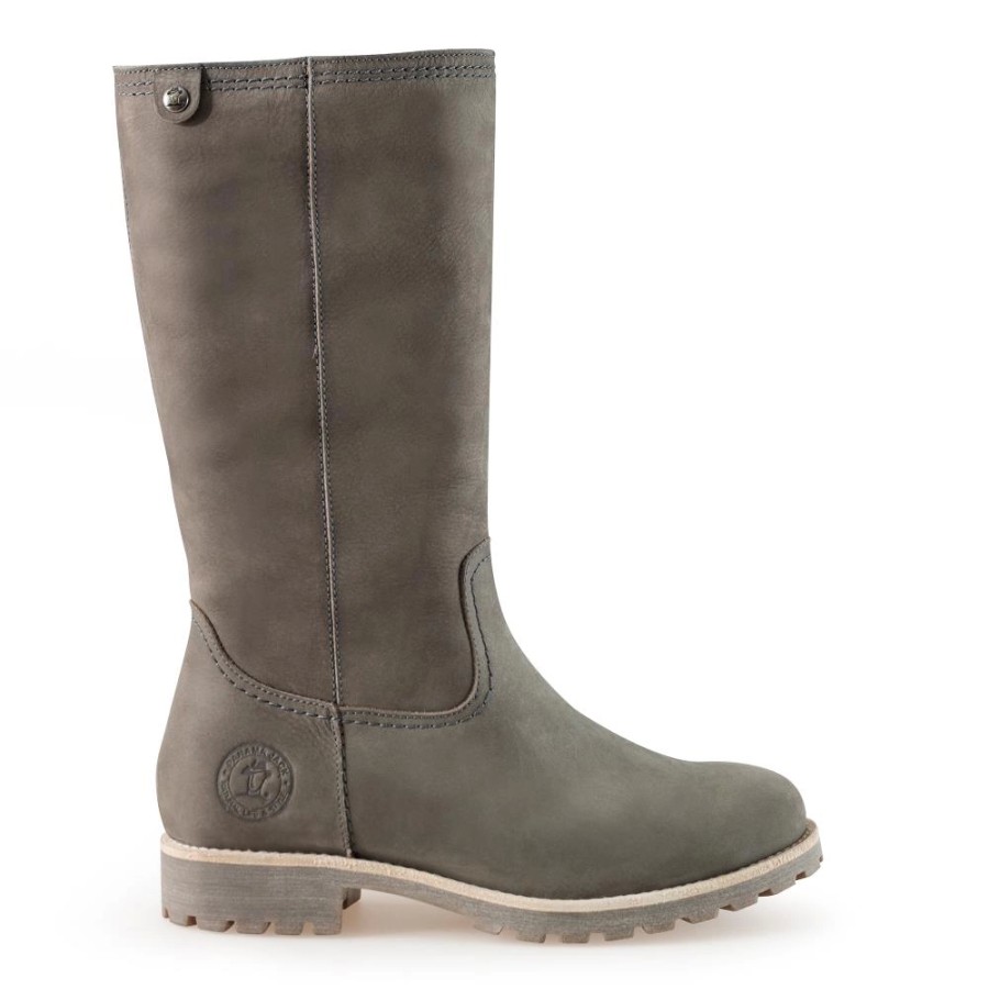 Femme Panama Jack | Botte Panama Jack Bambina Igloo B6 Nobuck Gris Grey