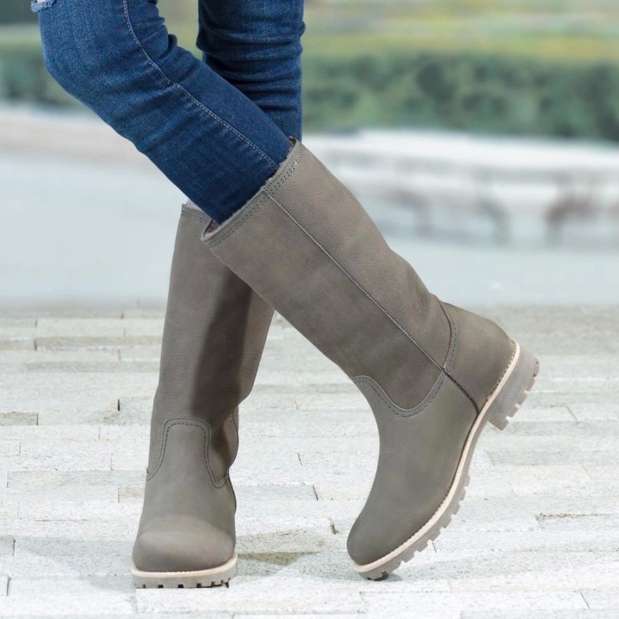 Femme Panama Jack | Botte Panama Jack Bambina Igloo B6 Nobuck Gris Grey