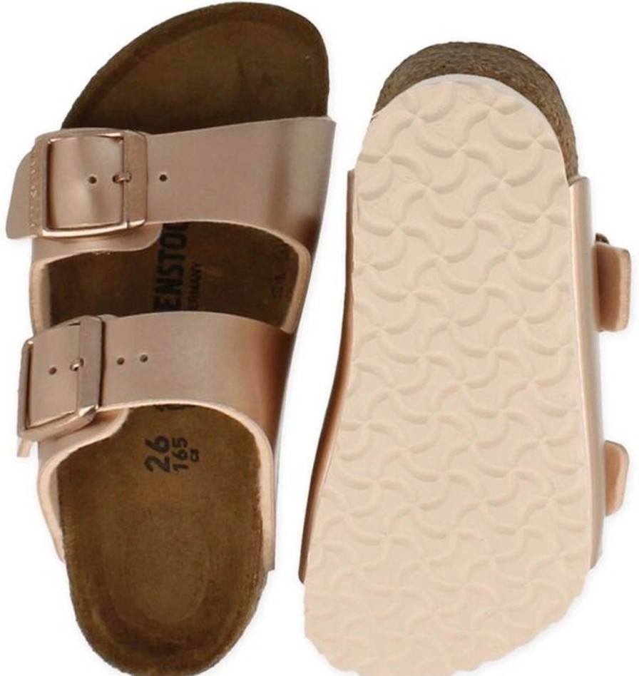 Enfant Birkenstock | Sandales Birkenstock Kids Arizona Kids Bf Electric Metallic Copper Narrow