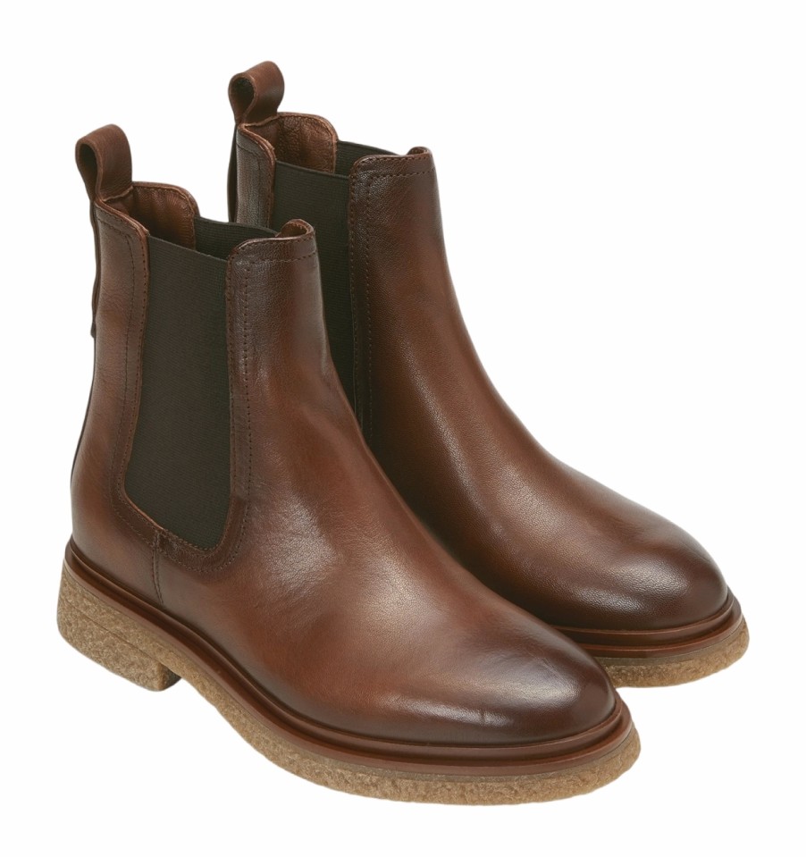 Femme Marc O'Polo | Bottes Marc O'Polo Femme Lotta 1A Cognac