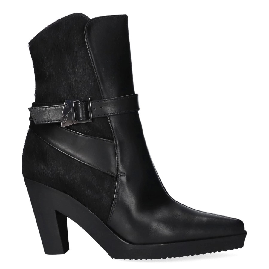 Femme Jan Jansen | Bottines Jansen Women Emilia Vitello Nero Pony Nero