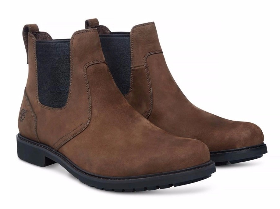 Homme Timberland | Timberland Men Stormbuck Chelsea Dark Brown