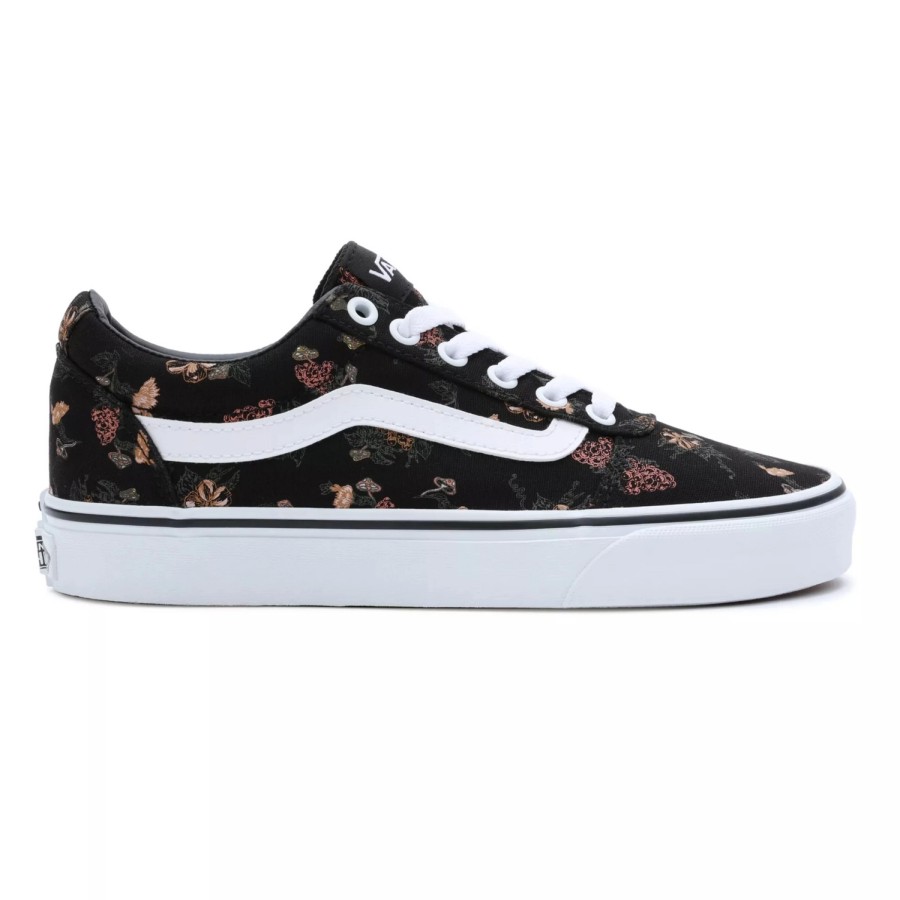 Femme Vans | Baskets Vans Ward Garden Floral Femme Black White