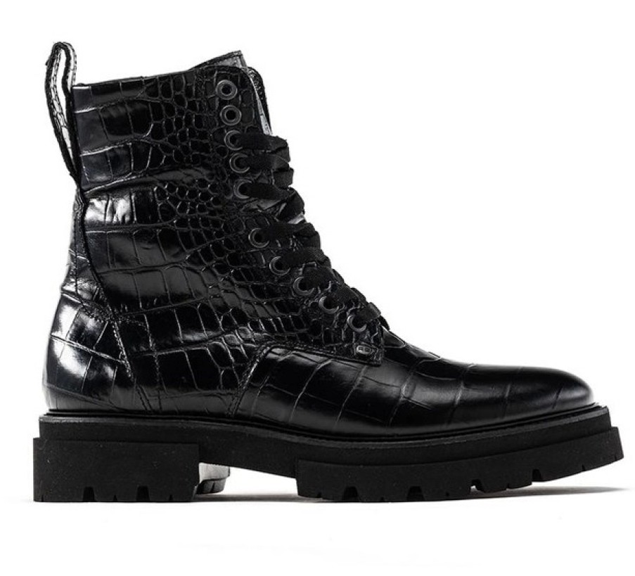 Femme Rehab | Boots Rehab Femmes Keet Croco Black