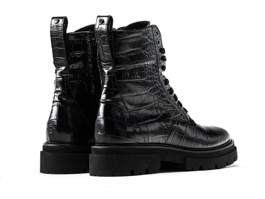 Femme Rehab | Boots Rehab Femmes Keet Croco Black