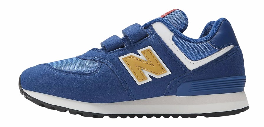 Enfant New Balance | Baskets New Balance Enfant Pv574 Hbg Night Sky Gold Fusion