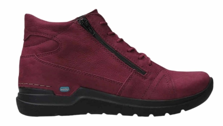 Femme Wolky | Chaussures A Lacets Wolky Femme Why Oxblood