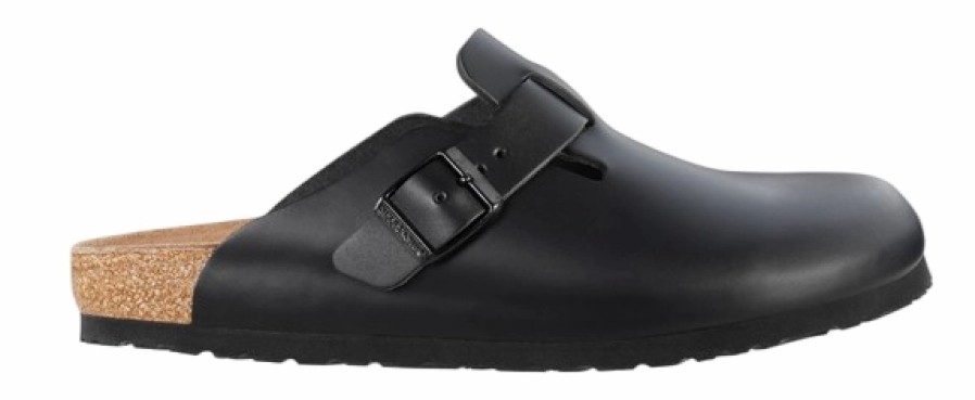 Femme Birkenstock | Sabot Birkenstock Boston Regular Cuir Noir