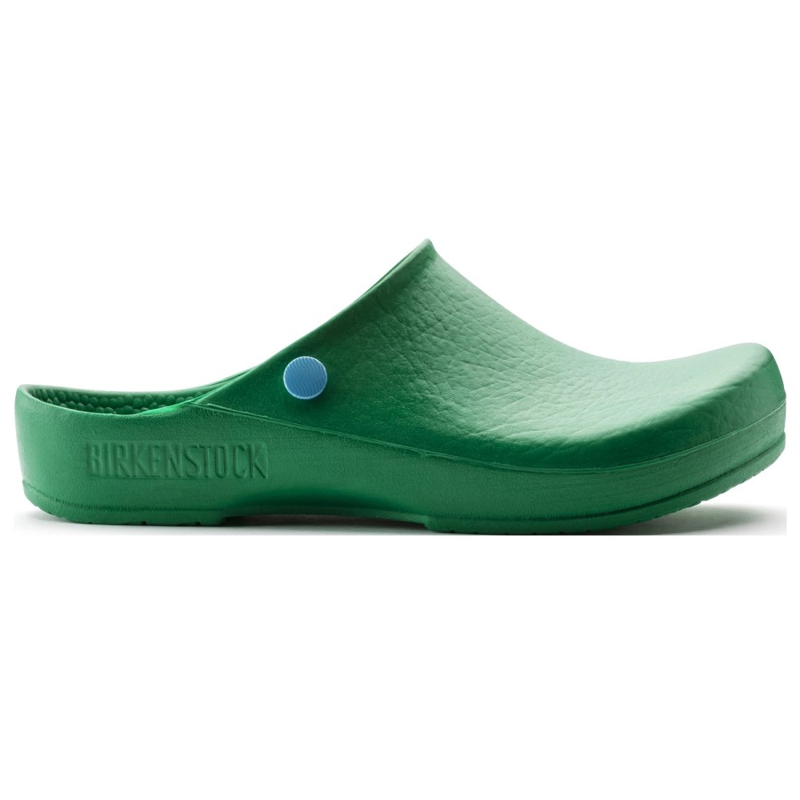 Femme Birkenstock | Sabots Birkenstock Femme Birki Pu Anitstatic Green Regular