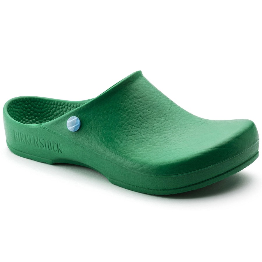 Femme Birkenstock | Sabots Birkenstock Femme Birki Pu Anitstatic Green Regular