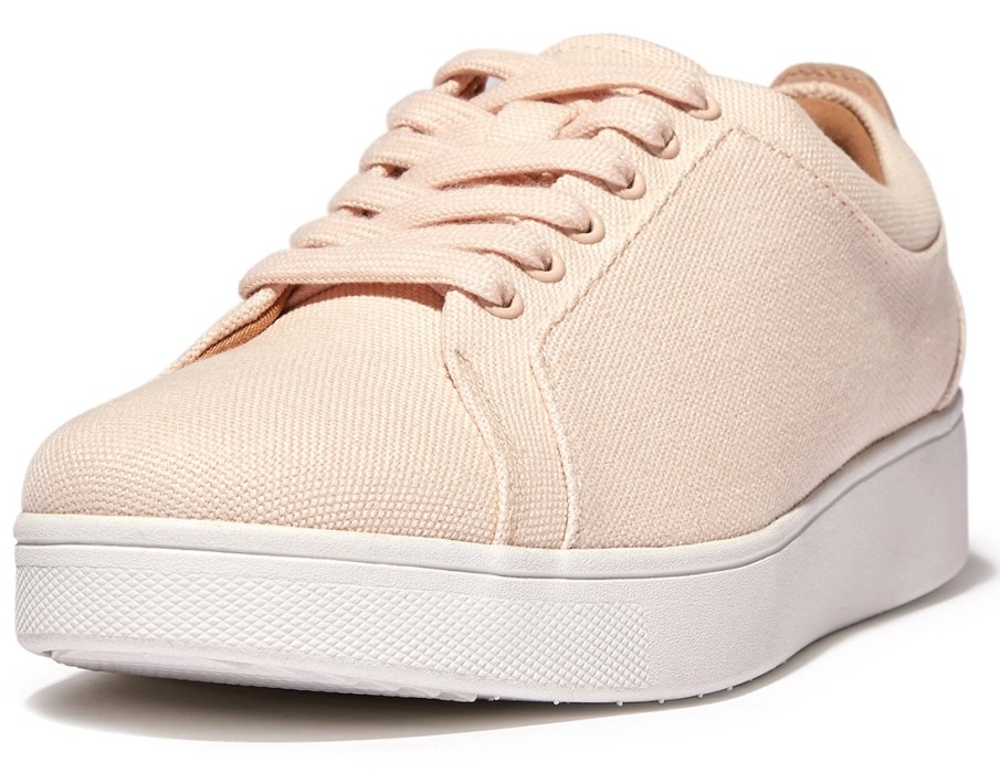 Femme FitFlop | Baskets Fitflop Women Rally Tennis Sneaker Canvas Rose Foam