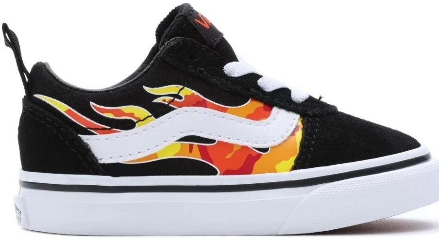 Enfant Vans | Baskets Vans Toddler Ward Slip On Flame Camo Black White