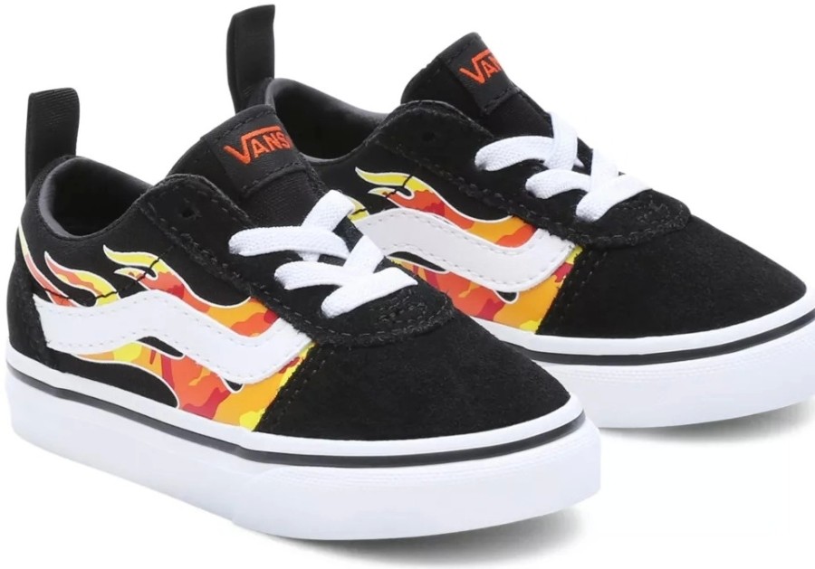 Enfant Vans | Baskets Vans Toddler Ward Slip On Flame Camo Black White