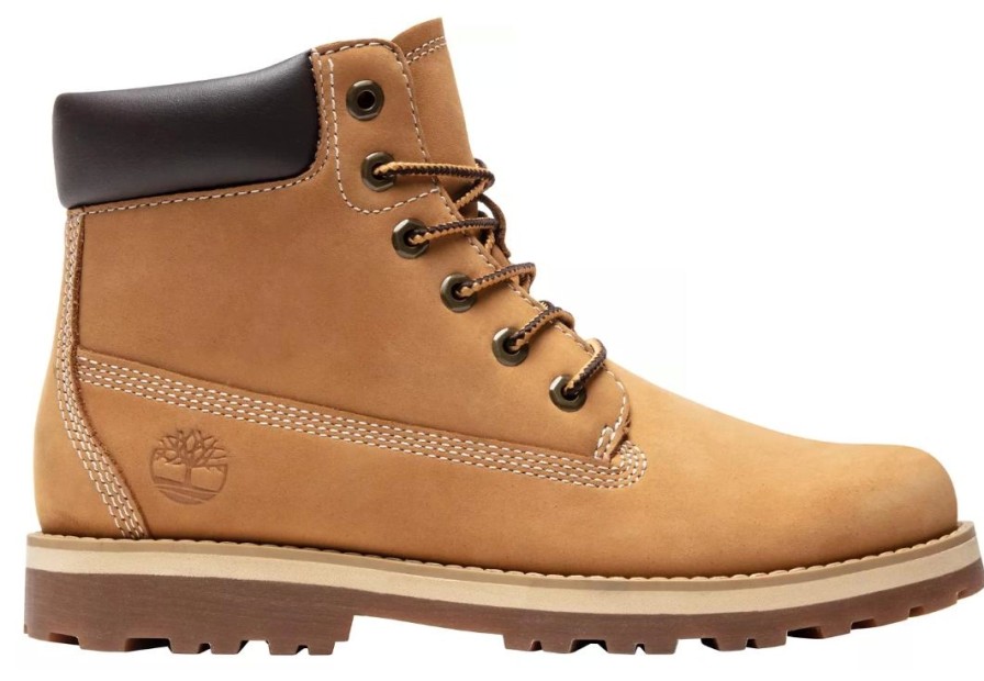 Enfant Timberland | Chaussures Timberland Junior Courma Kid Traditional 6 Inch Wheat