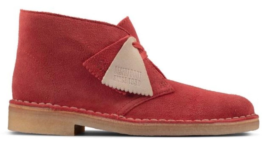 Femme Clarks Originals | Chaussures Clarks Originals Femme Desert Boot Dark Blush Suede 2021