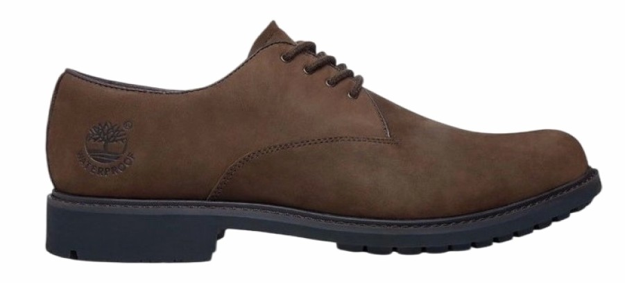 Homme Timberland | Timberland Men Stormbuck Plain Toe Oxford Dark Brown