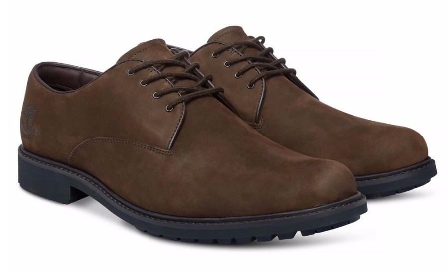 Homme Timberland | Timberland Men Stormbuck Plain Toe Oxford Dark Brown