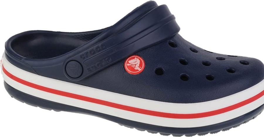 Enfant Crocs | Sandales Crocs Kids Crocband Clog Navy Red