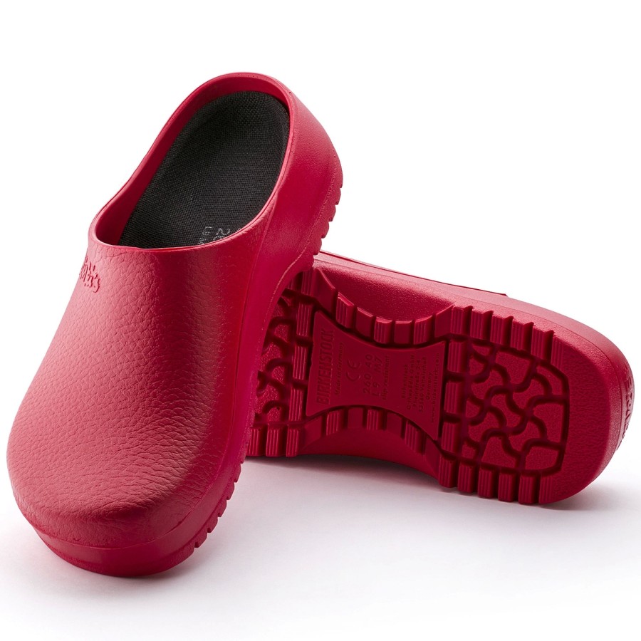 Homme Birkenstock | Sabots Birkenstock Unisexe Birki Super Rouge Regular