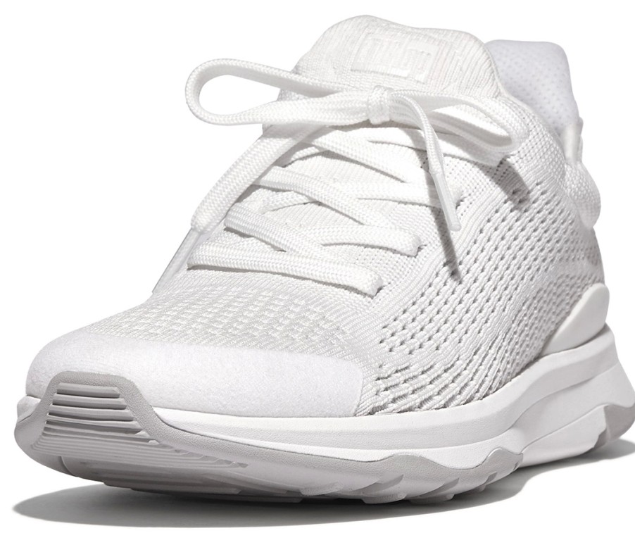 Femme FitFlop | Baskets Fitflop Women Vitamin Ffx Knit Sports Sneakers Urban White Mix