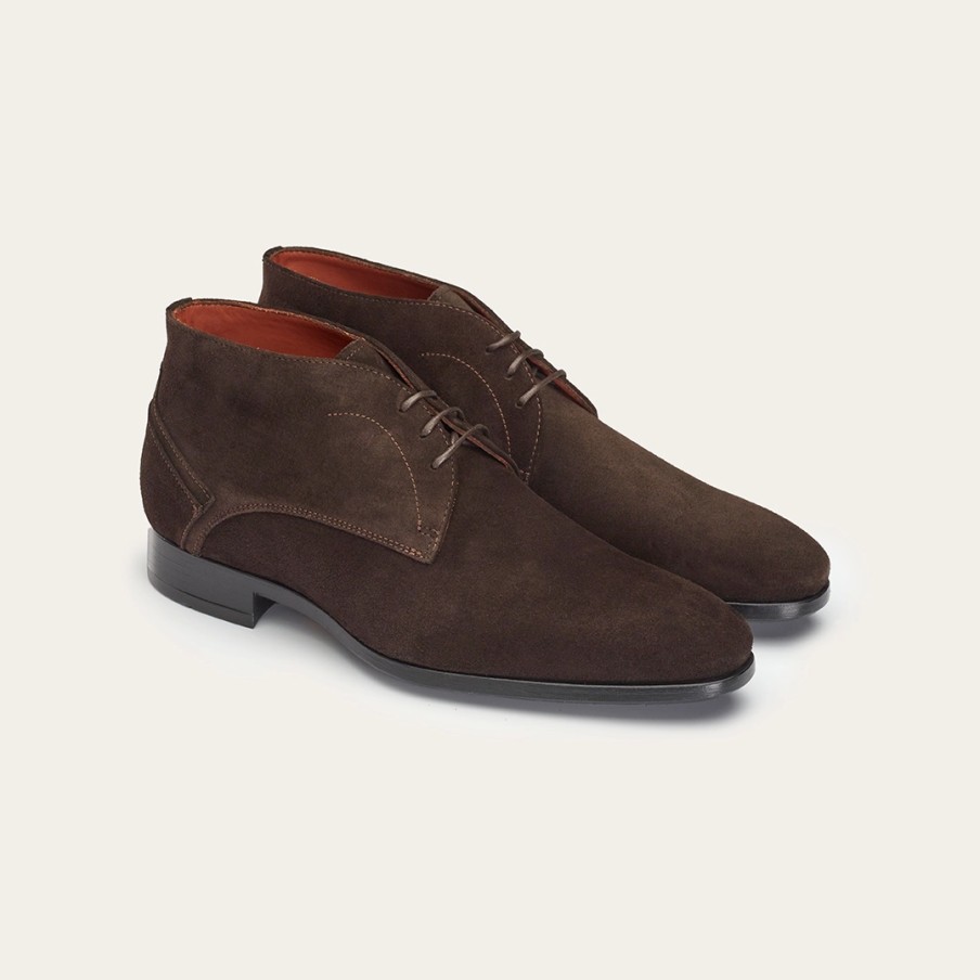 Homme Greve | Chaussure De Ville Greve Ribolla Chelsea Dark Brown Velvet