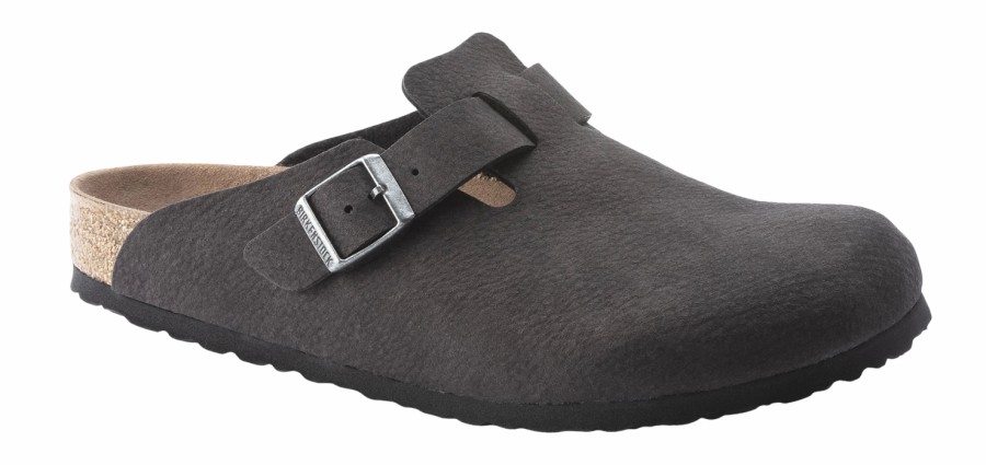 Homme Birkenstock | Sabots Birkenstock Homme Boston Bs Desert Dust Black Narrow Sabots