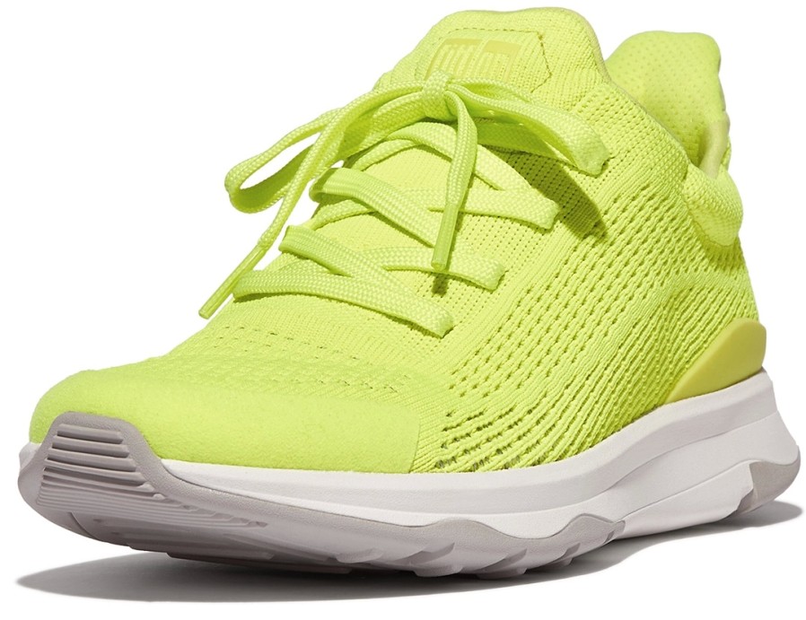 Femme FitFlop | Baskets Fitflop Women Vitamin Ffx Knit Sports Sneakers Electric Yellow