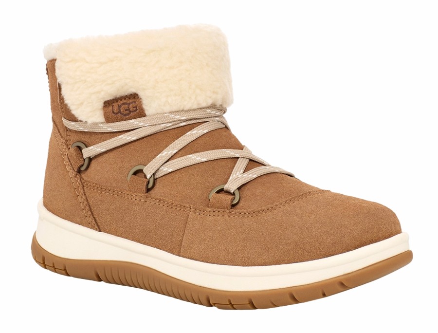 Femme UGG | Bottes Ugg Femme Lakesider Heritage Lace Chestnut