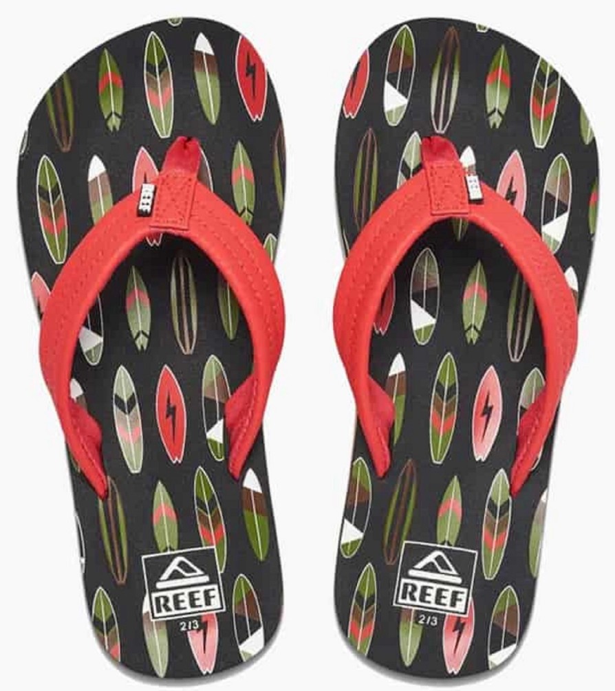 Enfant Reef | Tongs Reef Enfant Ahi Red Board