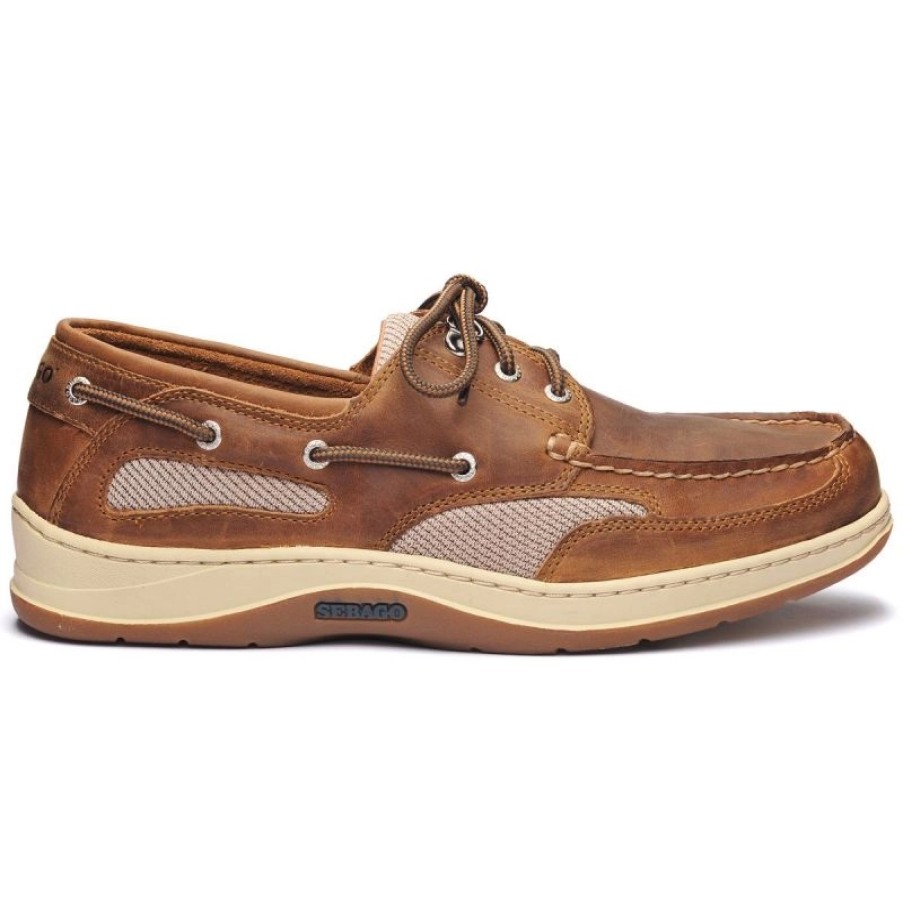 Homme Sebago | Chaussures Bateau Sebago Men Clovehitch Ii Fgl Waxed Brown Cinnamon