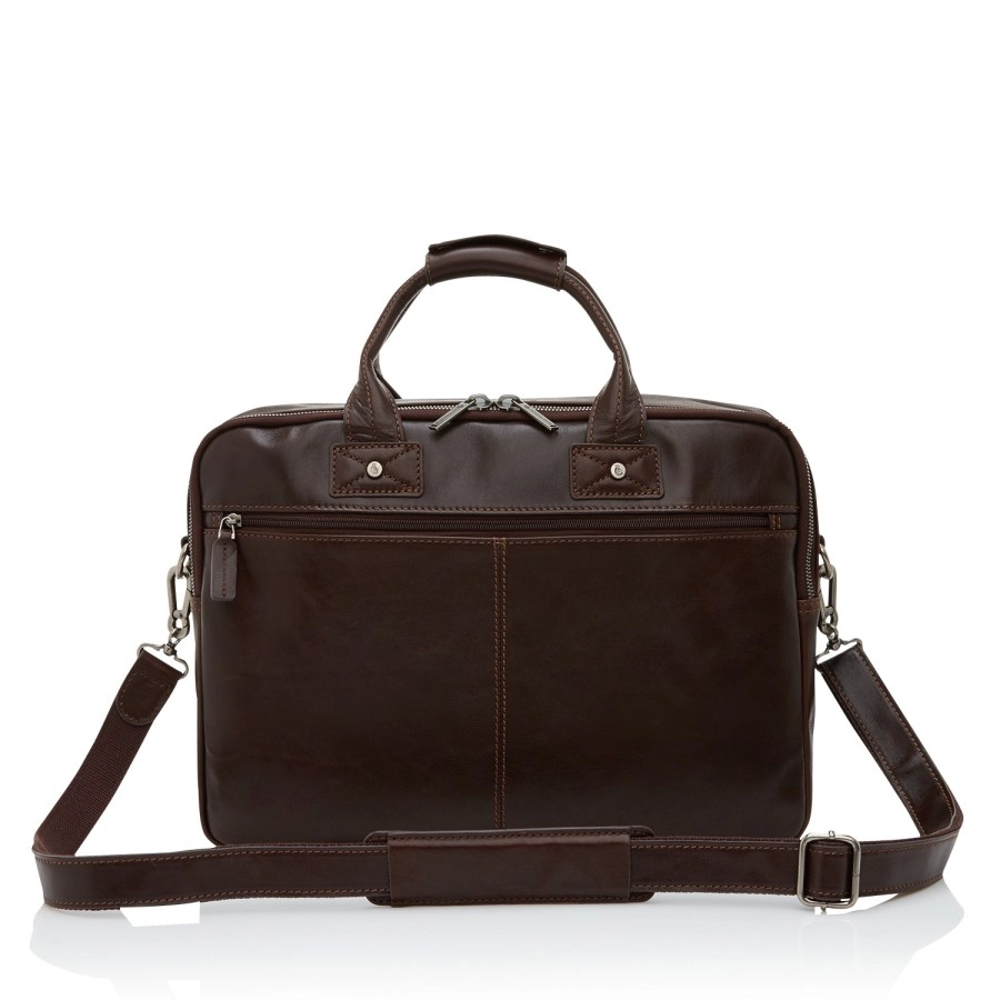 Accessoires Castelijn & Beerens | Sac D'Ordinateur Portable Castelijn & Beerens Firenze Mocca Deluxe 15,6