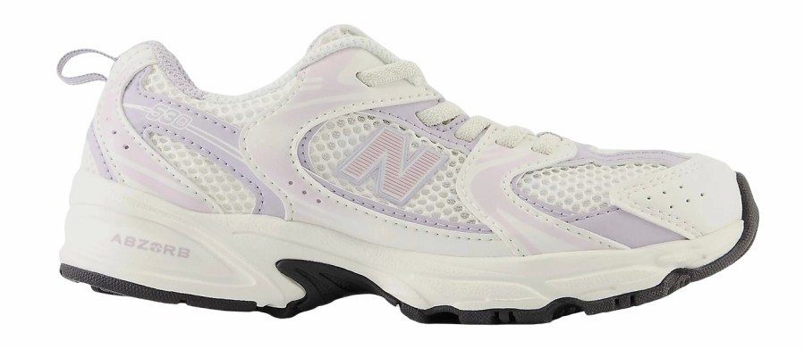 Enfant New Balance | Baskets New Balance Enfant Pz530 Zp Sea Salt Grey Violet