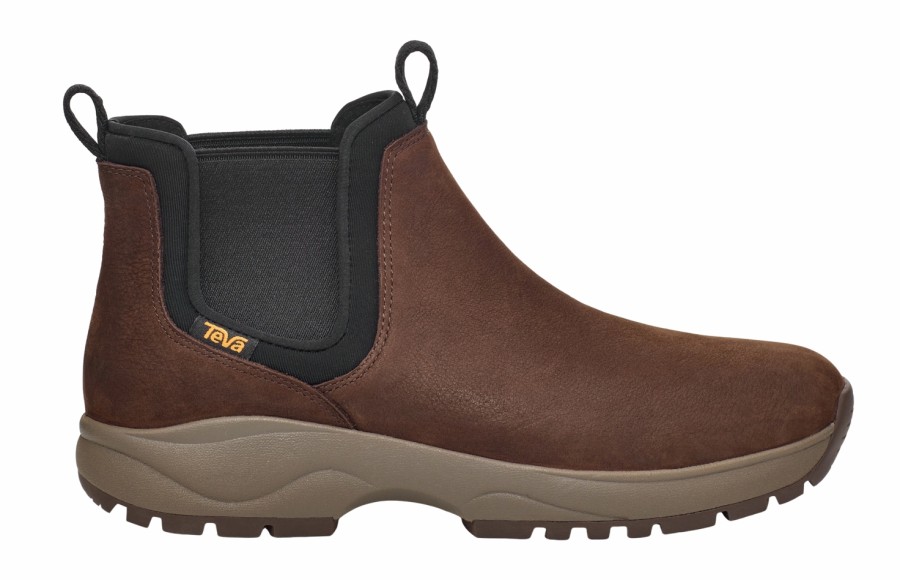 Homme Teva | Bottes Teva Men Tusayan Chelsea Chocolate Brown