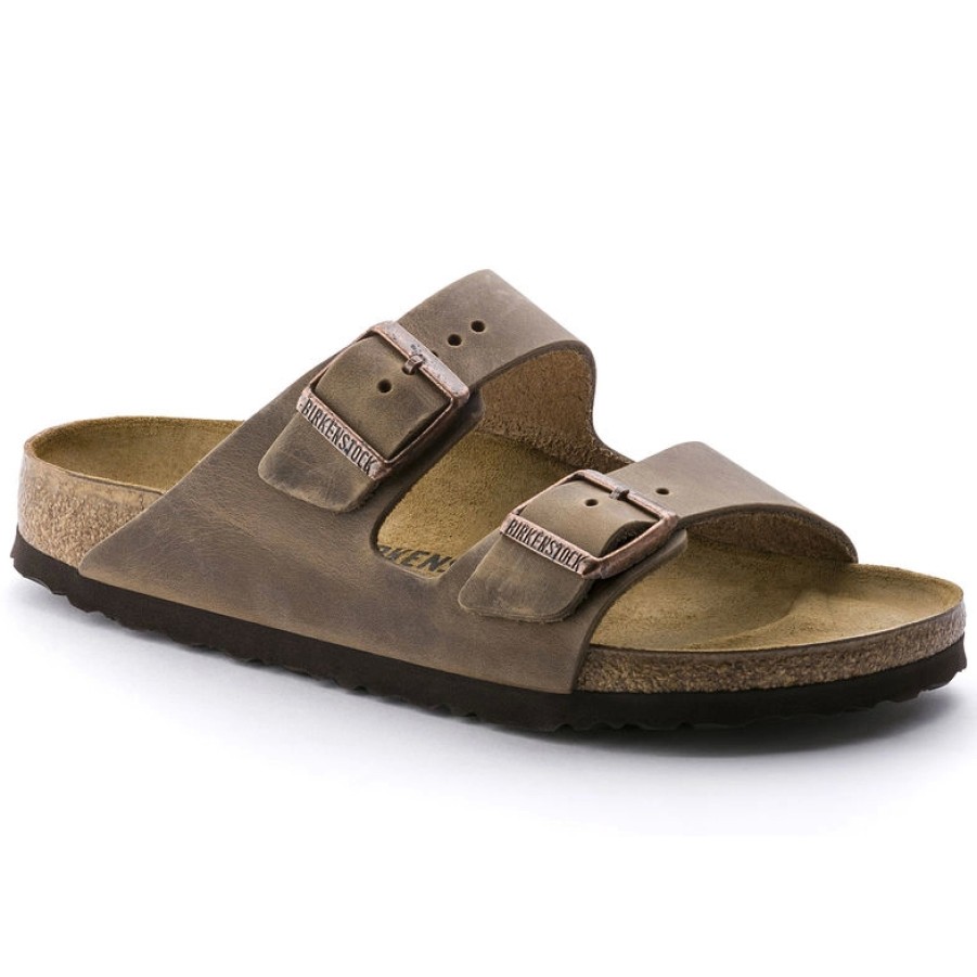 Homme Birkenstock | Sandales Birkenstock Unisexe Arizona Leather Tabacco Oiled