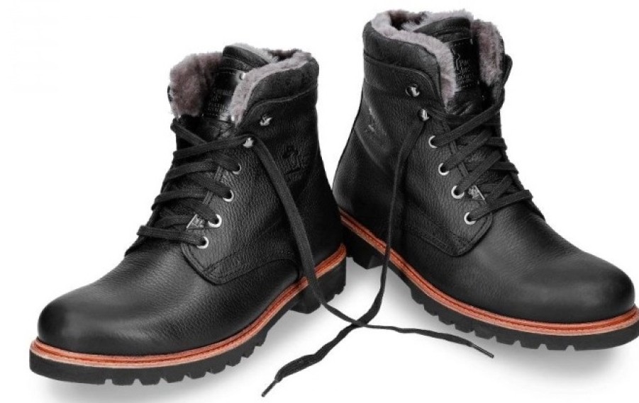 Homme Panama Jack | Bottines Panama Jack Men P03 Aviator Igloo C11 Napa Grass Negro Black Noir