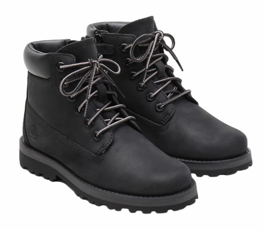 Enfant Timberland | Timberland Enfants Courma Kid Traditional 6 Inch Black Full Grain