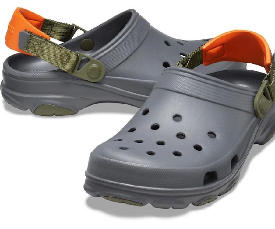 Femme Crocs | Sandales Crocs Classic All-Terrain Clog Slate Grey Multi