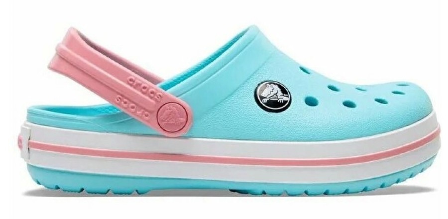 Enfant Crocs | Sandales Crocs Kids Crocband Clog Ice Blue White