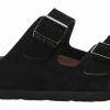 Femme Birkenstock | Sandales Birkenstock Unisexe Arizona Suede Sf Black Narrow