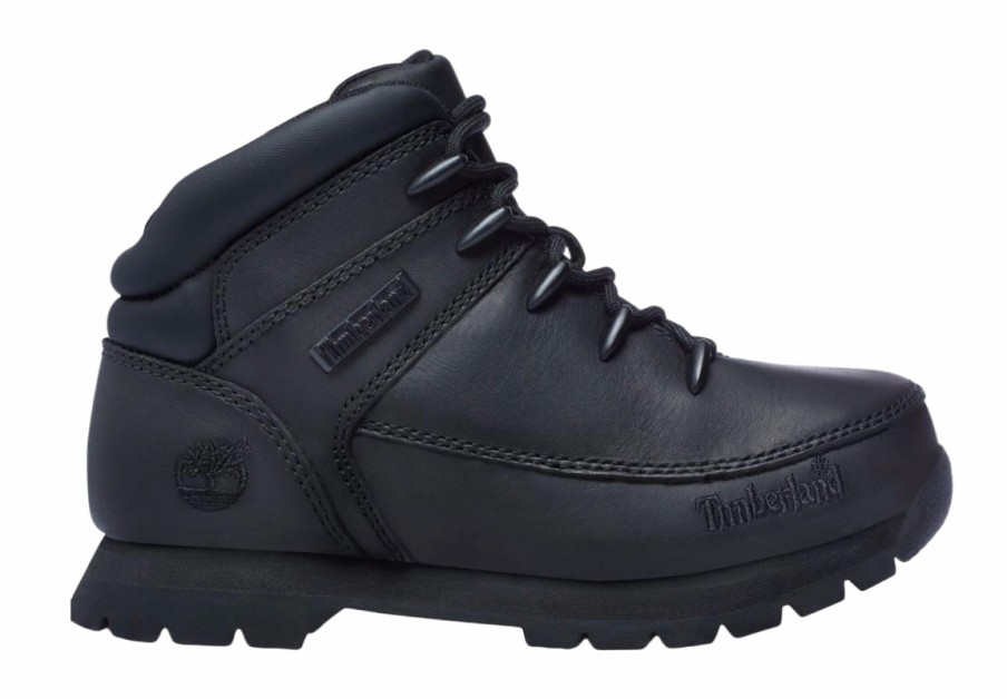 Enfant Timberland | Timberland Youth Euro Sprint Black Smooth