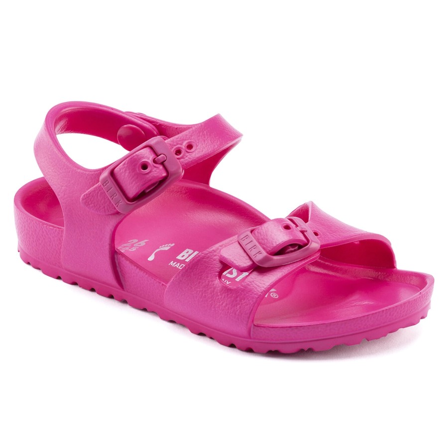 Enfant Birkenstock | Sandales Birkenstock Enfant Rio Eva Violet Betterave Narrow