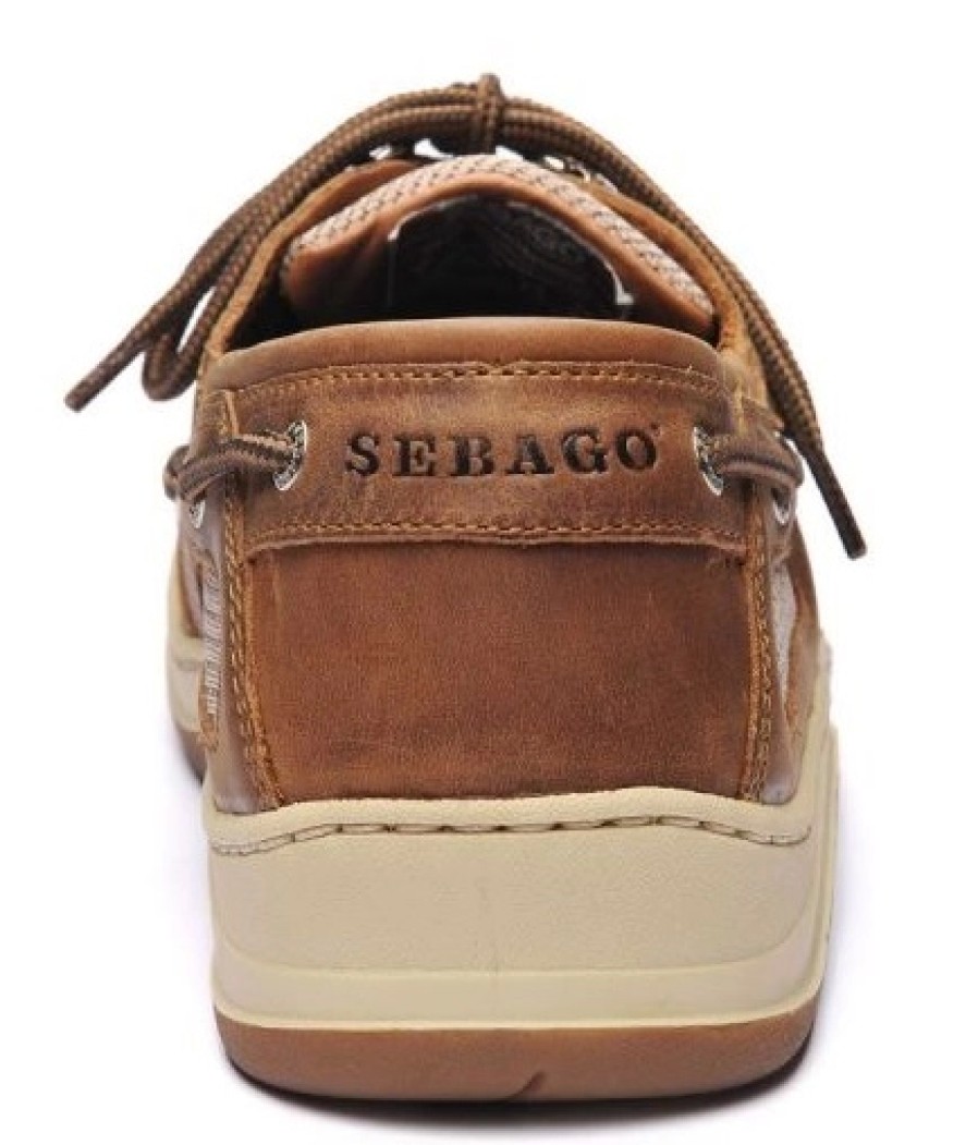 Homme Sebago | Chaussures Bateau Sebago Men Clovehitch Ii Fgl Waxed Walnut